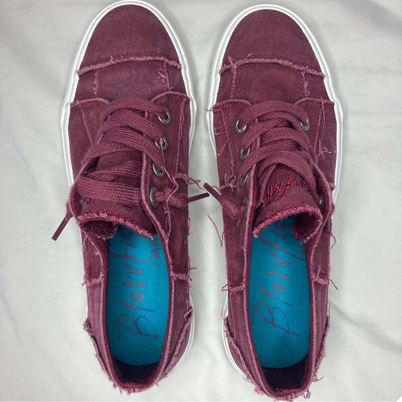 Blowfish Maroon Canvas Sneakers - Picture 3 of 7